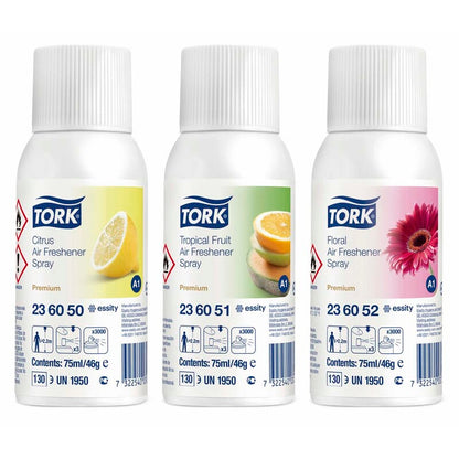 Luftfrisker, Tork, A1, mixed fragrance, 75 ml, pakke a 12 stk