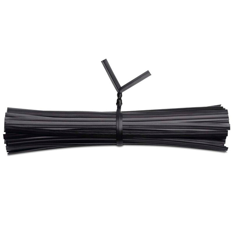 Plastclips, metal, sort, pakke a 1000 stk, Twist-ties