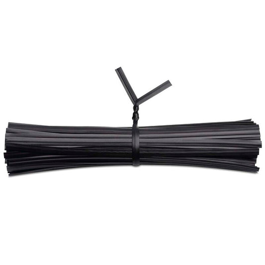 Plastclips, metal, sort, pakke a 1000 stk, Twist-ties