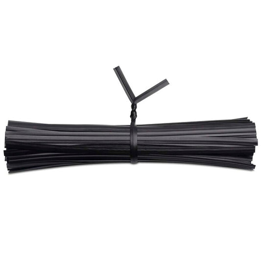 Plastclips, 150 mm, metal, sort, pakke a 1000 stk, Twist-ties