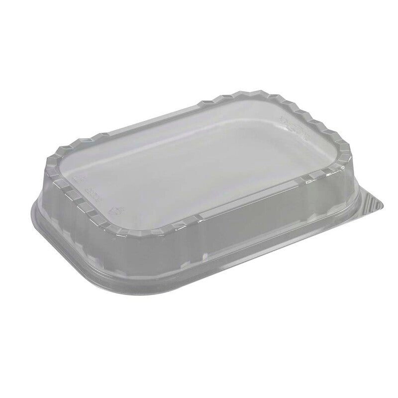 Låg t/foliebakke, Plus Pack, Rektangulær, 227x157x41mm, PET, transparent, pakke a 500 stk