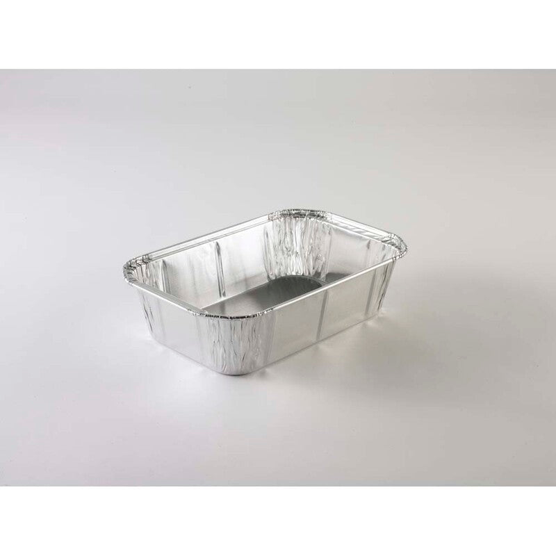 Foliebakke, Plus Pack, Rektangulær, 1650 ml, 254x160x60mm, aluminium, aluminium, pakke a 100 stk