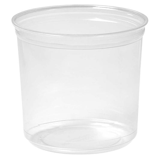 Skål, Duni Crystal Deli, 750 ml, 116x116x107mm, RPET, transparent, karton a 350 stk