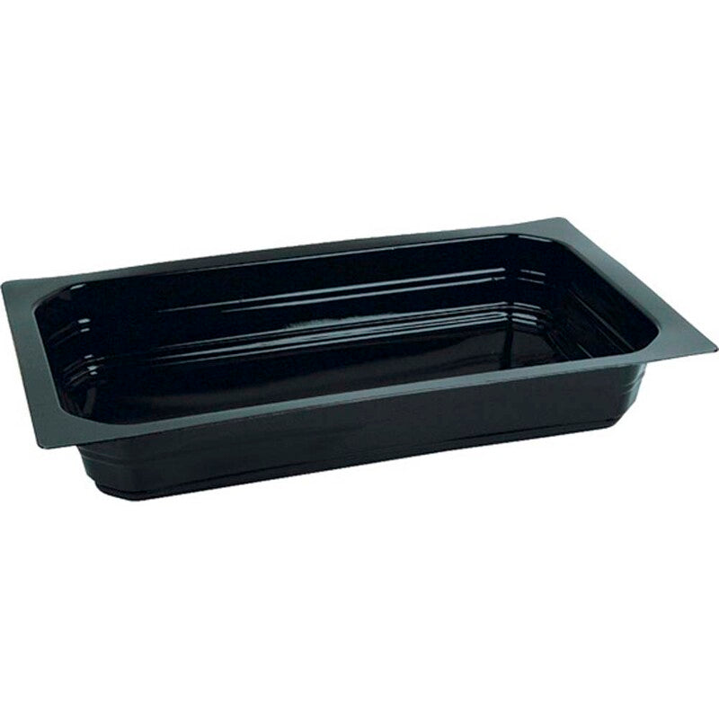 Plastbakke, Duni, 1-rums, 1165 ml, 162x265x40mm, PP, sort, karton a 225 stk