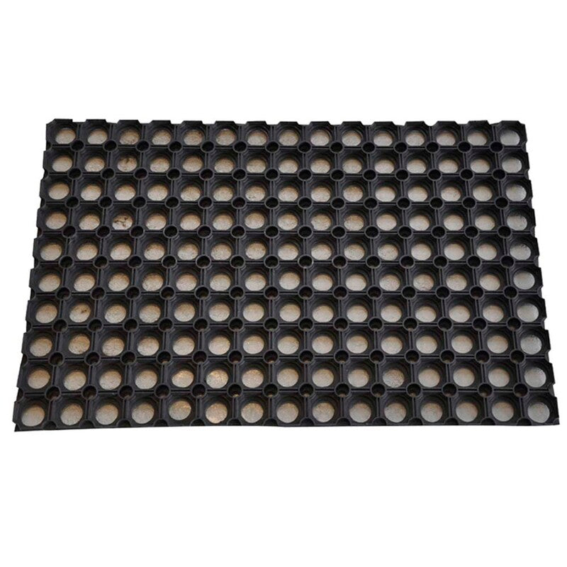 Dørmåtter, Clean Carpet, Outdoor, Rubber ring mat, sort, 600mmx800mm x 22mm