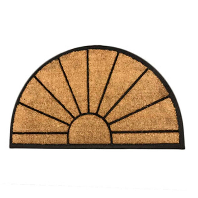 Dørmåtter, Clean Carpet, Indoor, Caucus half moon, sort/brun, 460mmx760mm x 20mm
