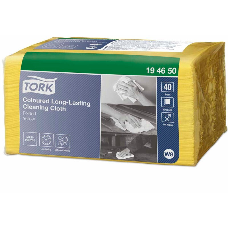Alt-mulig-klud, Tork, W8, Premium, gul, 300mmx385mm, pakke a 40 stk, FSC Mix Credit