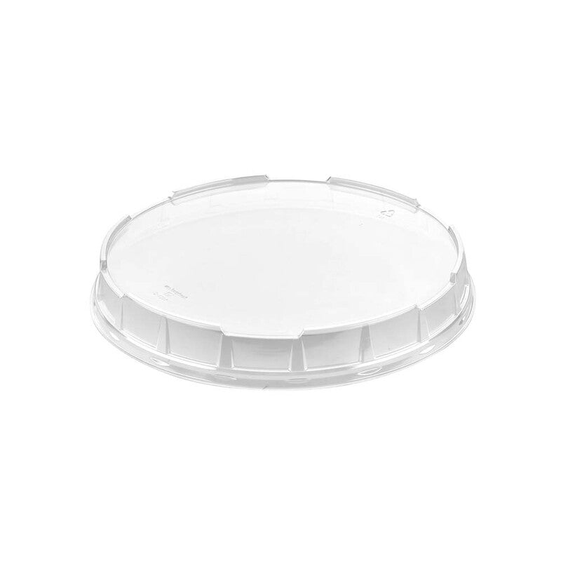 Låg t/plastbakke, Færch, Rund, Ø 330, højde 43, A-PET, transparent, T/Pizza and Tapas tray, karton a 100, Fødevaregodkendt
