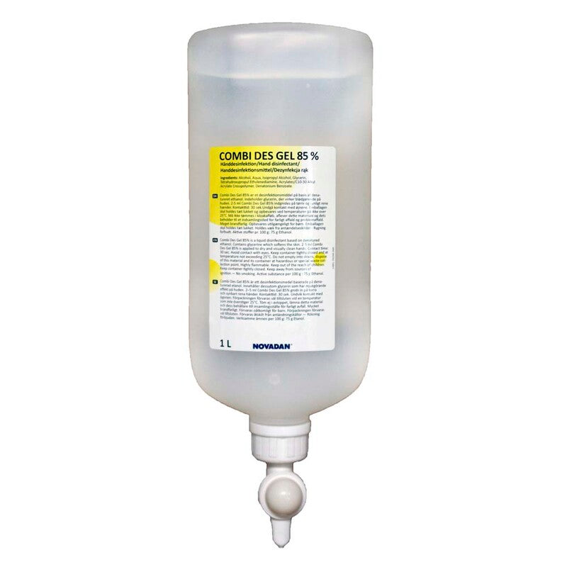 Hånddesinfektion, Novadan, Combi des, 85 % Gel, 1 l