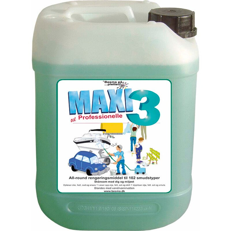 Grundrengøring, Besma, MAXI 3, til olie og smuds, 5 l