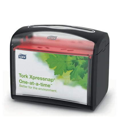 Servietdispenser, Tork, N4, Black/Clear, sort