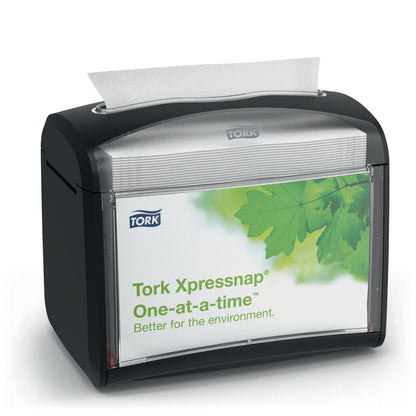 Servietdispenser, Tork, N4, Black/Clear, sort