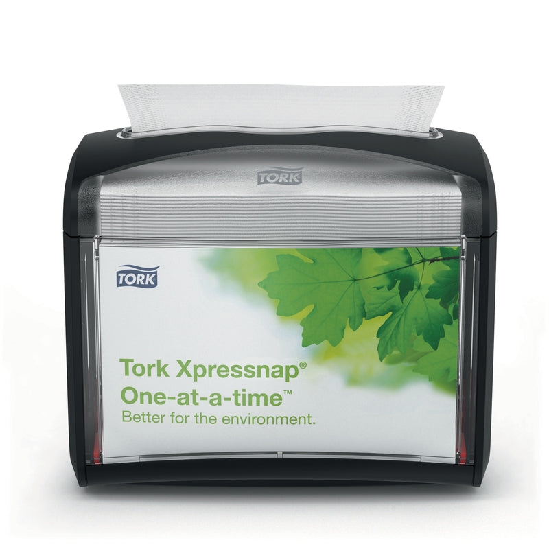 Servietdispenser, Tork, N4, Black/Clear, sort