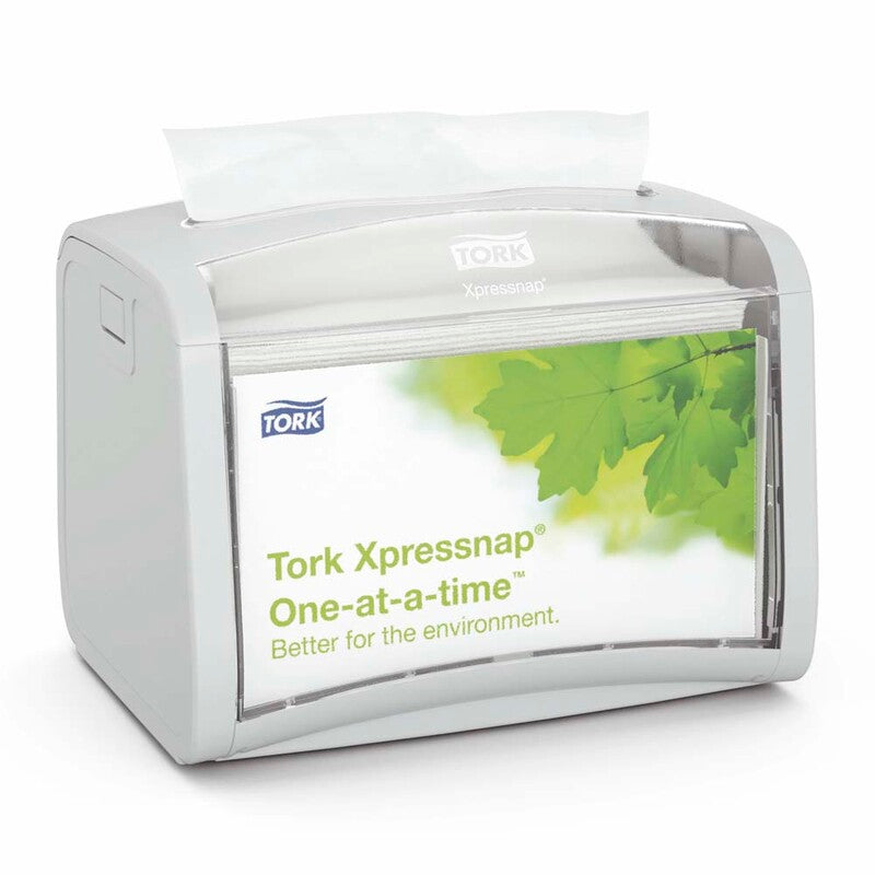 Servietdispenser, Tork, N4, Gray/Clear, grå/transparent