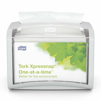 Servietdispenser, Tork, N4, Gray/Clear, grå/transparent