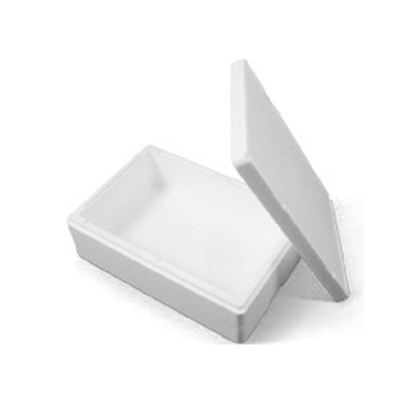 EPS skum, 595 x 398 x 191 mm, PS, hvid, palle a 44 stk, Fødevaregodkendt