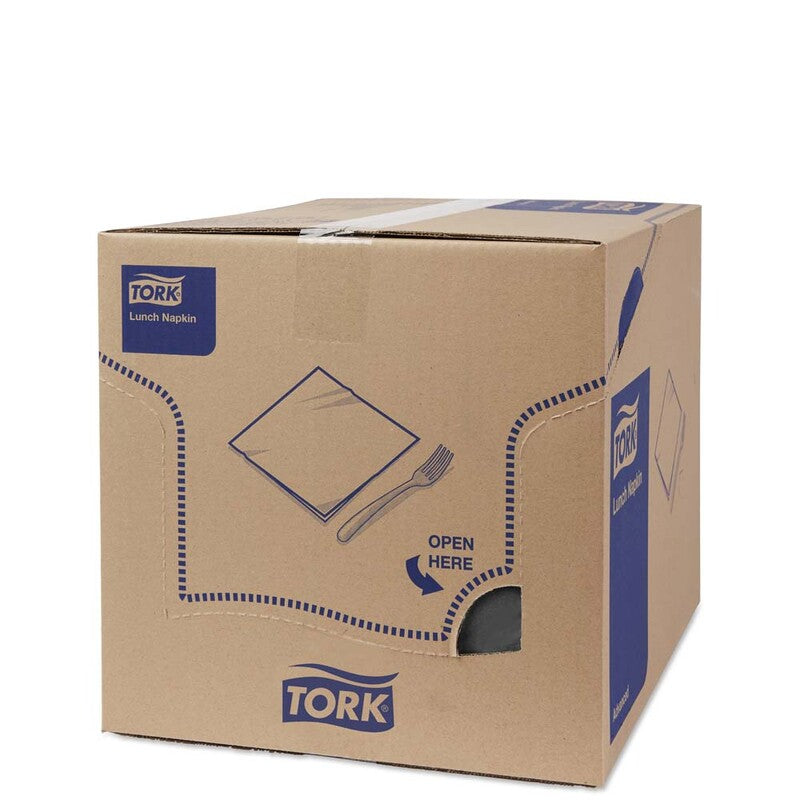Frokostservietter, Tork, Advanced, 1/4-fold, 2 lag, sort, 330mmx330mm, karton a 2000 stk, FSC Mix Credit