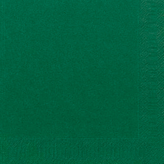 Middagsserviet, Duni, Ecoecho, 1/4-fold, 3 lag, tissue, mørkegrøn, 400mmx400mm, karton a 1000 stk