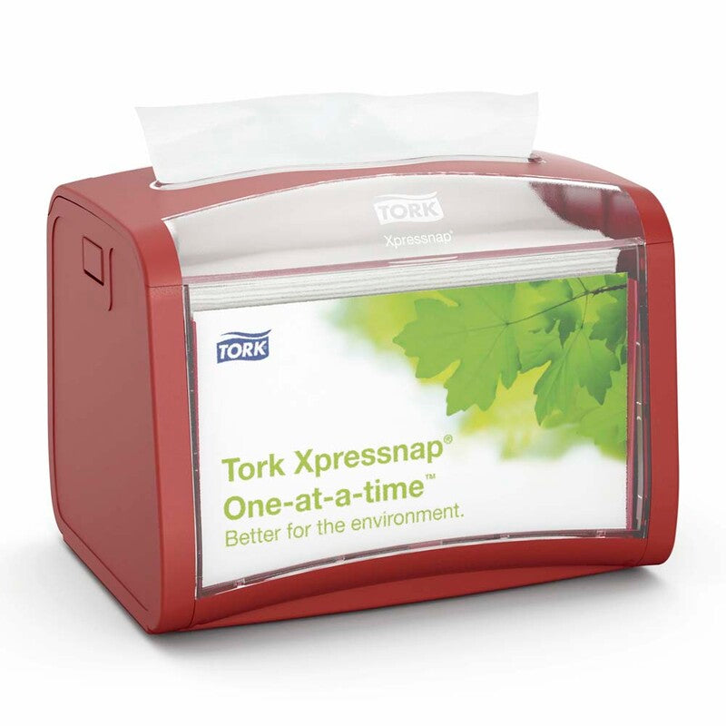Servietdispenser, Tork, N4, rød