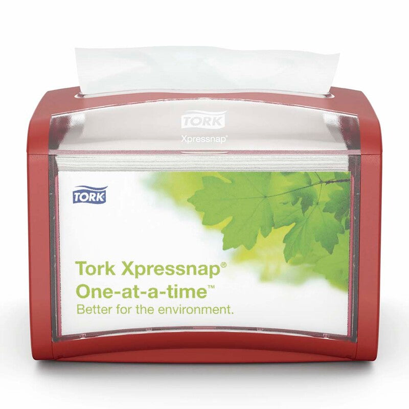 Servietdispenser, Tork, N4, rød