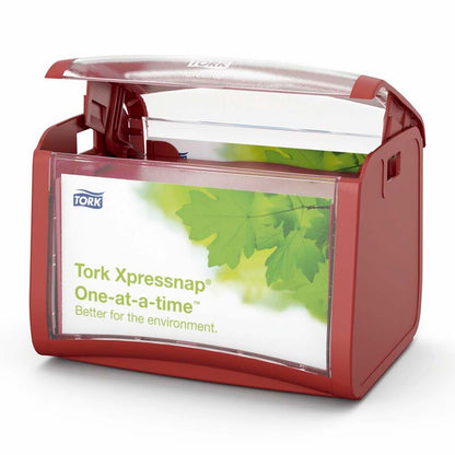 Servietdispenser, Tork, N4, rød