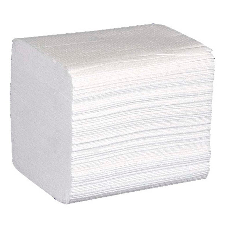 Servietdispenser, Hot Dog napkin, 2 lag, hvid, pakke med 9000 stk