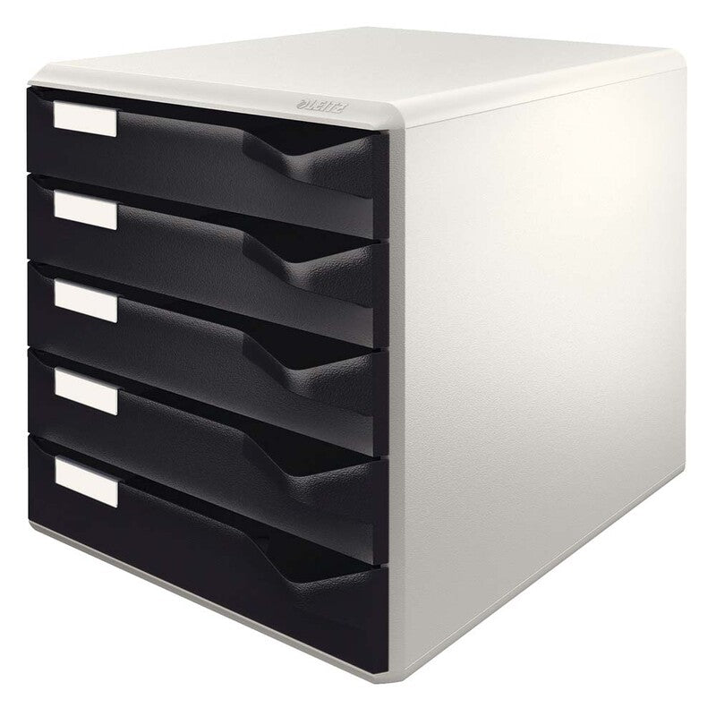 Skuffekabinet, Leitz Xyron, sort, skuffer: 5