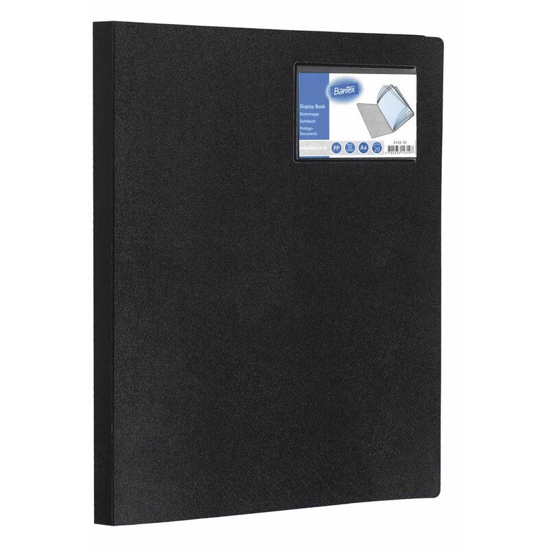 Demomappe, Bantex, sort, 210x297mm, plastik