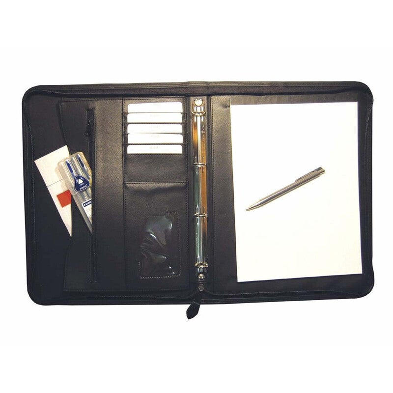 Dokumentmappe, Staedtler, sort, 210x297mm, antal ringe: 4, Artificial leather
