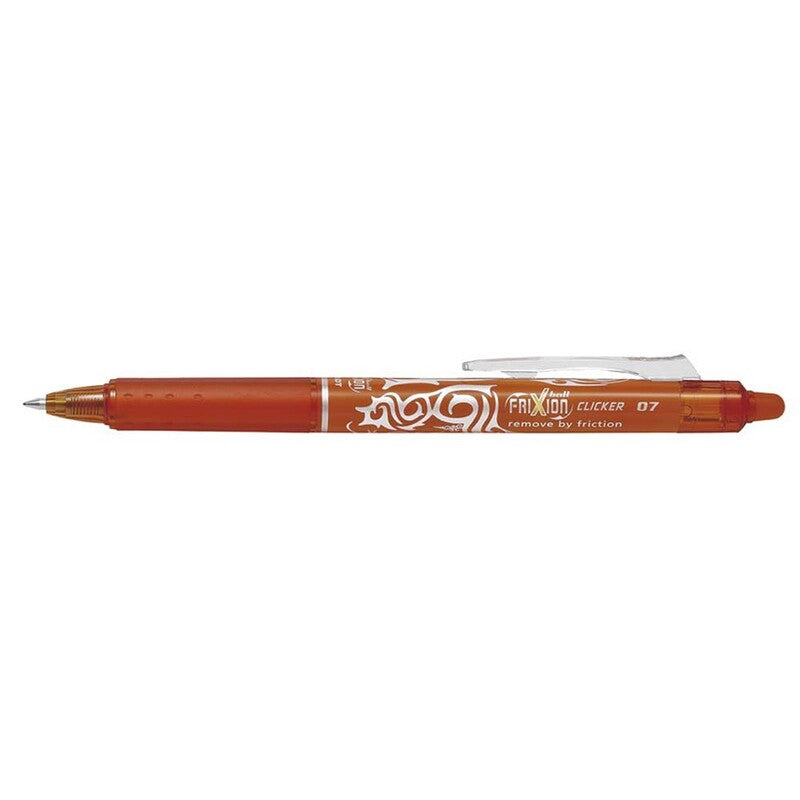 Rollerpen, Pilot Frixion, CLICKER, 0,7MM, orange, Units 12