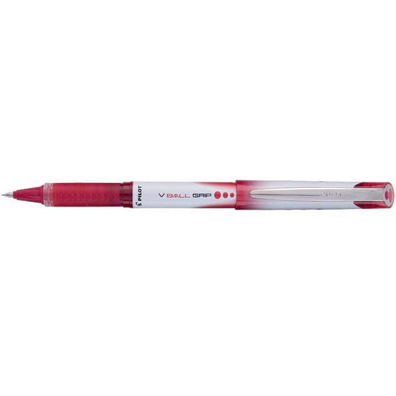 Rollerpen, Pilot V-ball grip, BLN-VBG5-R, 0,1-0,5MM, rød, Units 12