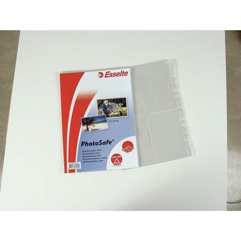 Fotolomme, Esselte, transparent, 80µm, 210x297mm, PP, pakke a 25 stk