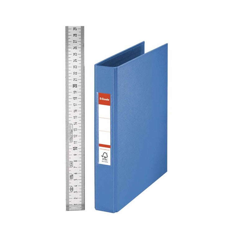 Ringbind, Esselte, blå, 47685, 25mm, 148x210mm, antal ringe: 2, PP, FSC Mix 70%, 10 Units
