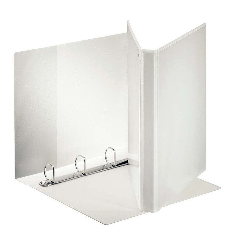 Hobbymappe, Esselte Maxi, hvid, MAXI, 16mm, 210x297mm, antal ringe: 4, PP, FSC Recycled Credit, 10 Units