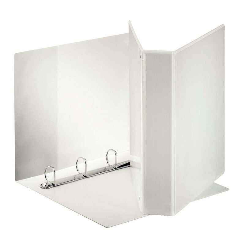 Hobbymappe, Esselte Maxi, hvid, MAXI, 50mm, 210x297mm, antal ringe: 4, PP, FSC Recycled Credit, 10 Units