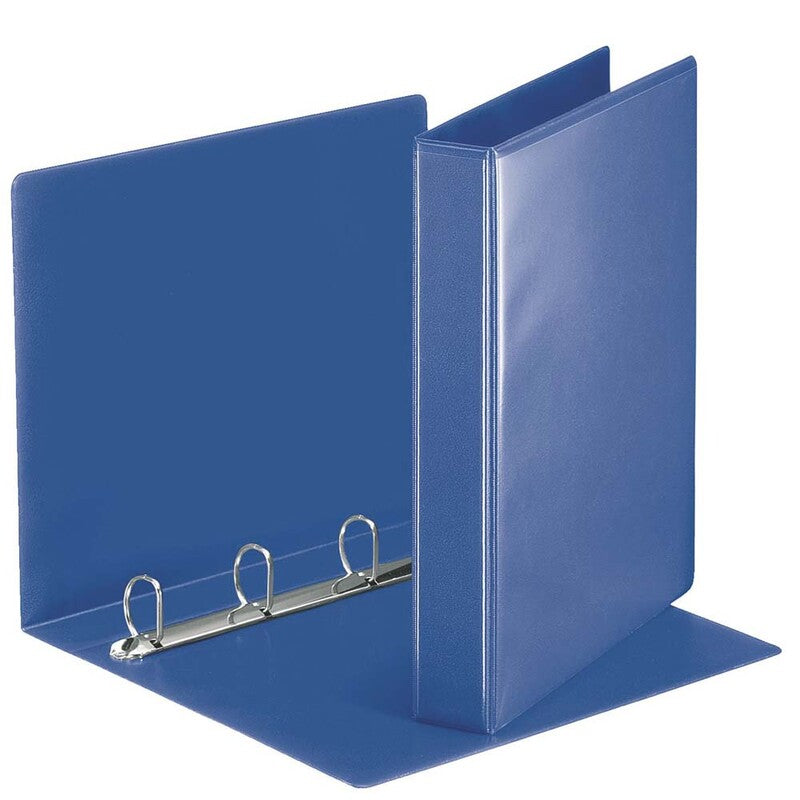 Hobbymappe, Esselte, blå, 30mm, 210x297mm, antal ringe: 4, PP, FSC Recycled Credit, 10 Units