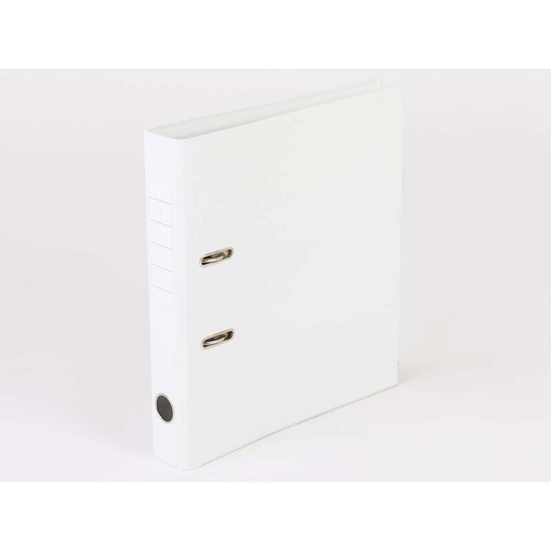 Brevordner, Q-Line, hvid, Metalskinne, 50mm, 210x297mm, antal ringe: 2, 10 Units
