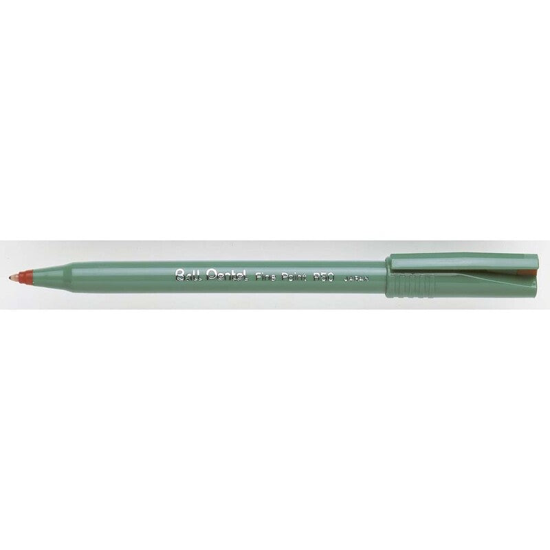 Rollerpen, Pentel, R-50, 0,5MM, rød, Units 12