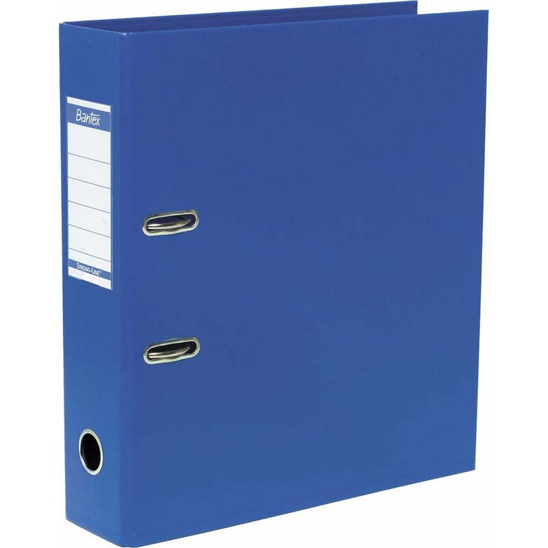 Brevordner, Elba, blå, 80mm, 210x297mm, antal ringe: 2, PP, 10 Units