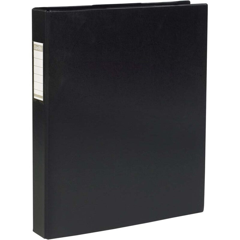 Ringbind, Elba, sort, HØJ FORMAT, 30mm, 297x420mm, antal ringe: 4, Cardboard/vinyl