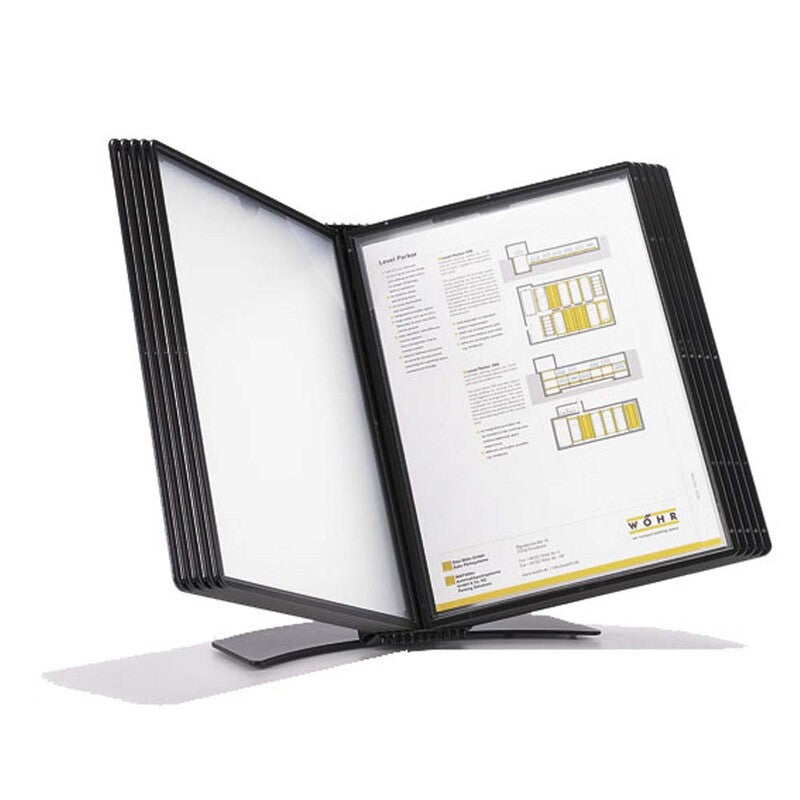 Registersystem, BNT, A5 Easymount t/10 lommer bord, sort