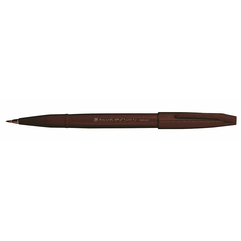 Drawingpen, Pentel, SES15C-A, sort, 12 Units