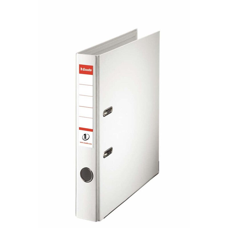 Brevordner, Esselte No.1 Power, hvid, 50mm, 210x297mm, antal ringe: 2, FSC Mix 70%, 10 Units