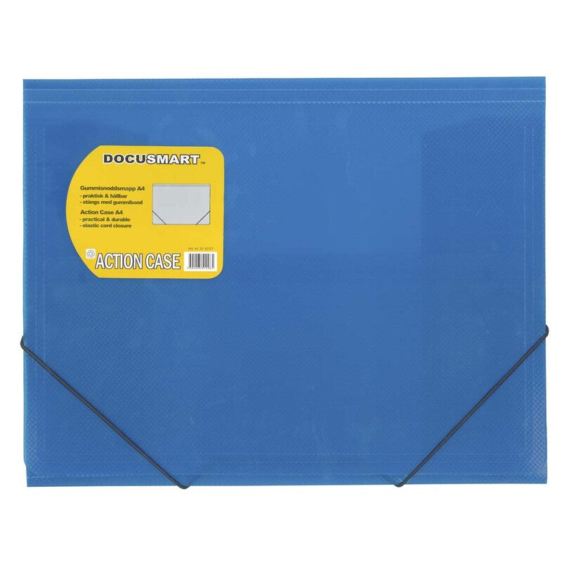 Plastmappe, BNT Docusmart, blå, 210x297mm, Plastic/elastic