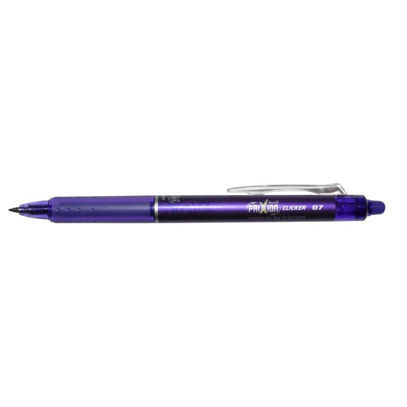 Kuglepen, Pilot Frixion, CLICKER, 0,7MM, voilet