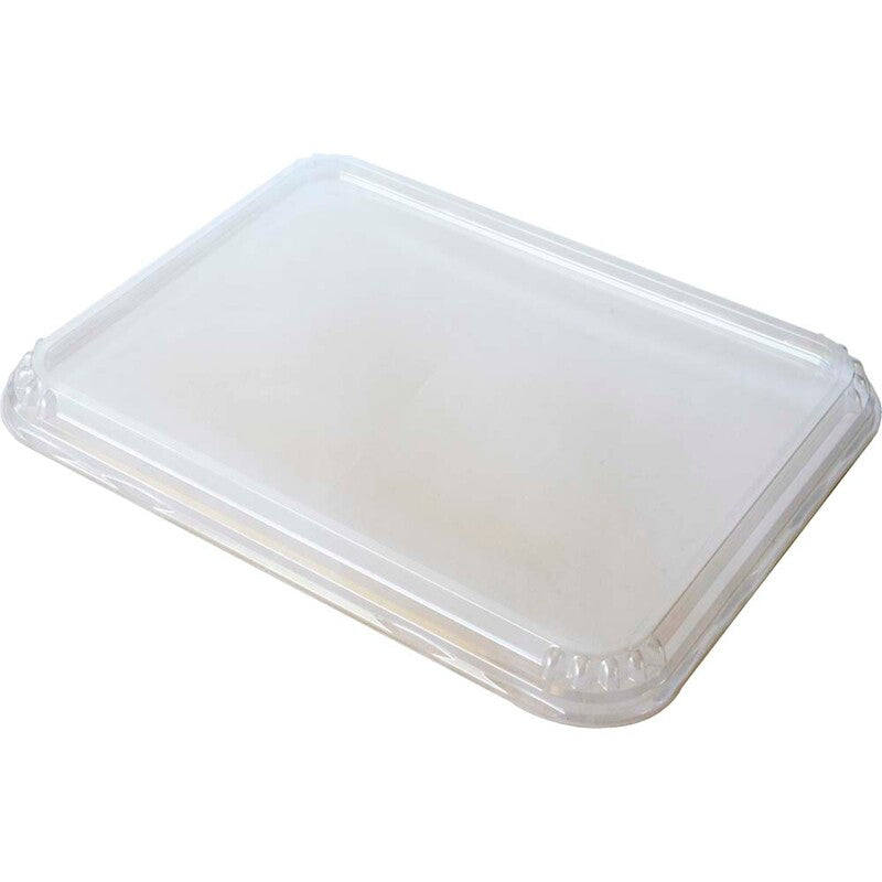 Låg t/plastbakke, Duni, 232x183x16mm, PP, transparent, karton a 372 stk