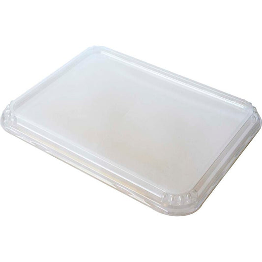 Låg t/plastbakke, Duni, 232x183x16mm, PP, transparent, karton a 372 stk