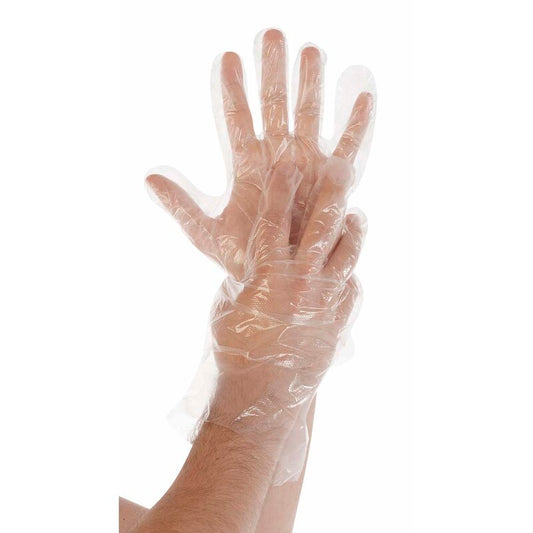 Engangshandsker, L HDPE I dispenseræske, HDPE, transparent, pakke a 500 stk