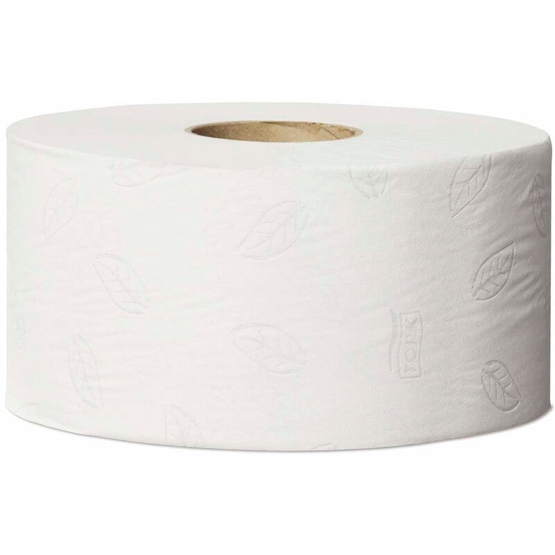 Toiletpapir Jumbo, Tork, Advanced, Jumbo mini T2, hvid x 170.00m, kasse a 12 ruller, FSC Recycled Credit