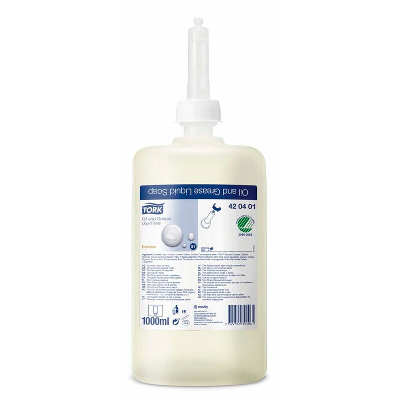 Håndrens, Tork, S1, Industri Premium Refill, 1 l, pakke a 6 stk